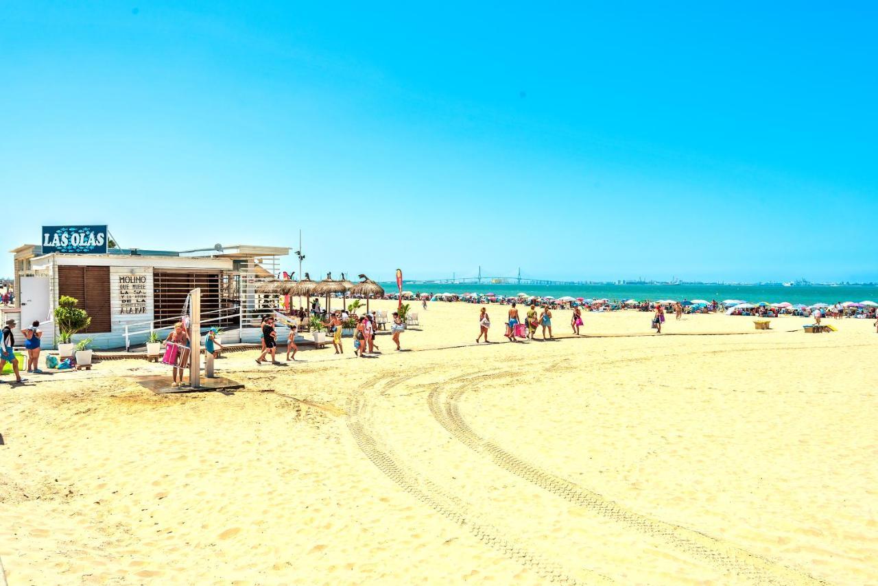 Ocean View Beach Apartment With Pool & Balconies エル・プエルト・デ・サンタ・マリア エクステリア 写真